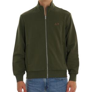 FELPA CON ZIP SUN68 MILITARE